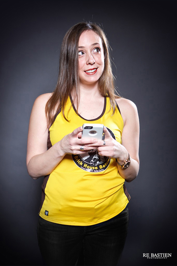 Roller Derby skater portraits by Re Bastien Photography