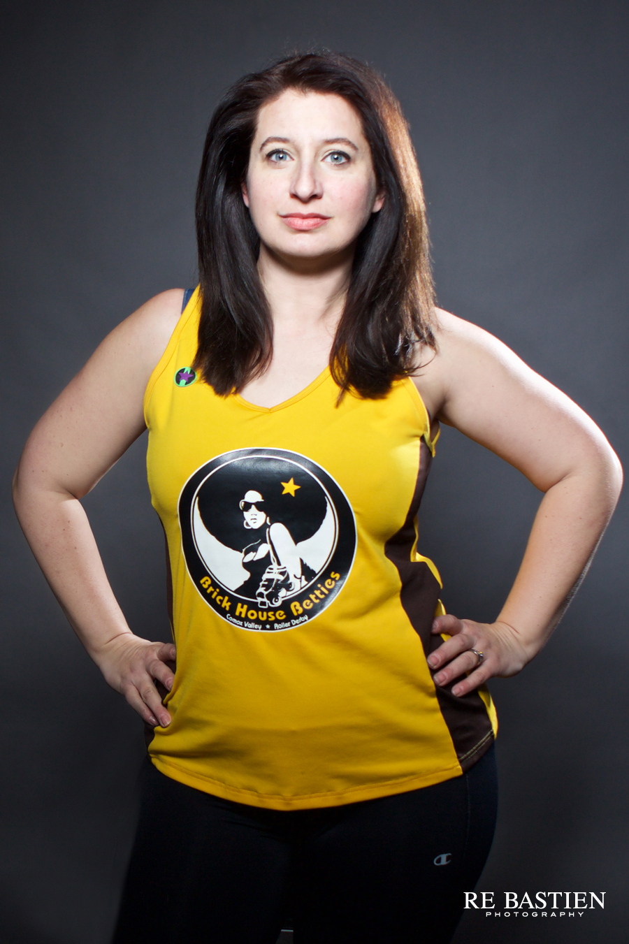 Roller Derby Skater portraits by Re Bastien Photography